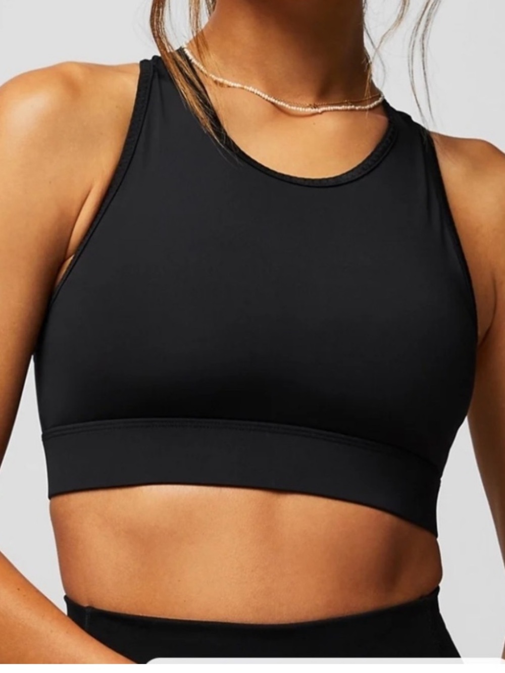 Fabletics Trinity high impact high -Neck Black Sports Bra XL